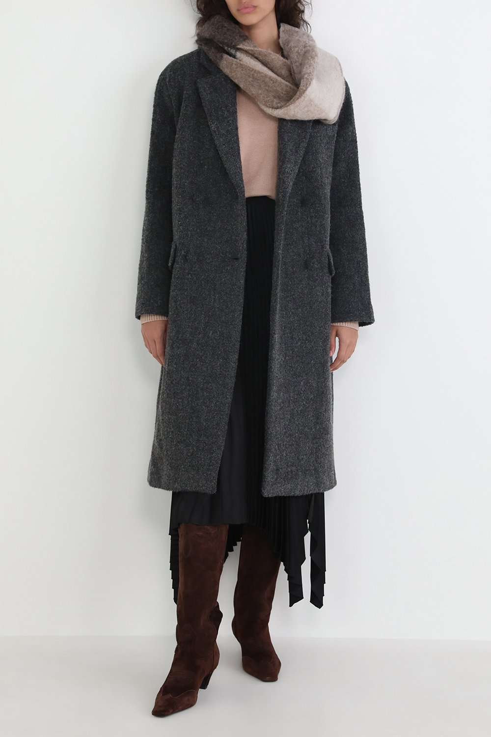 מעיל ארוך מצמר